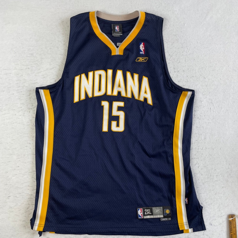 Reebok Indiana Pacers Ron‎ Artest Jersey Mens 2XL Navy Blue NBA Basketball Mesh
